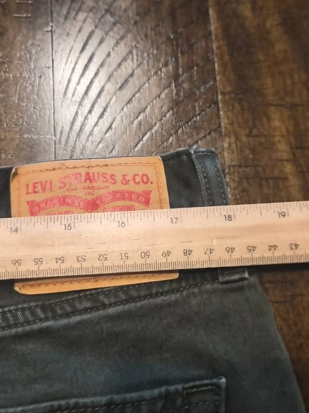 Levis 514 Jeans Mens Size 36x29 Green Regular Fit Straight Leg G764
